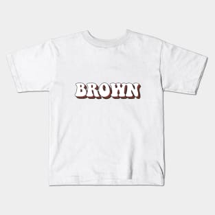 bru lettering Kids T-Shirt